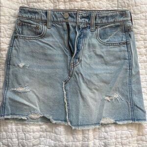 Gap Girls Denim Distressed Skirt
